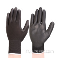 HESPAX Logo personnalisé 13G Gants gris PU anti-statique